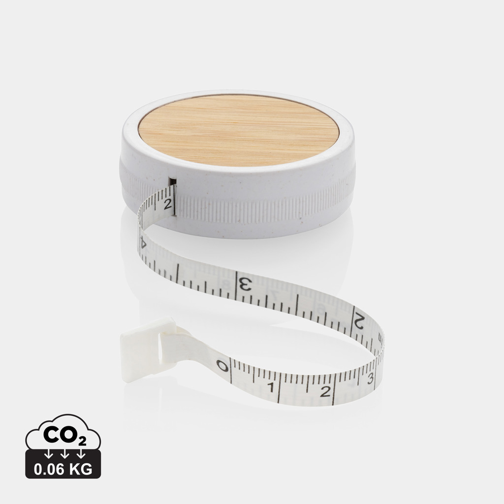 Mètre ruban de tailleur personnalisé Blanc et Marron